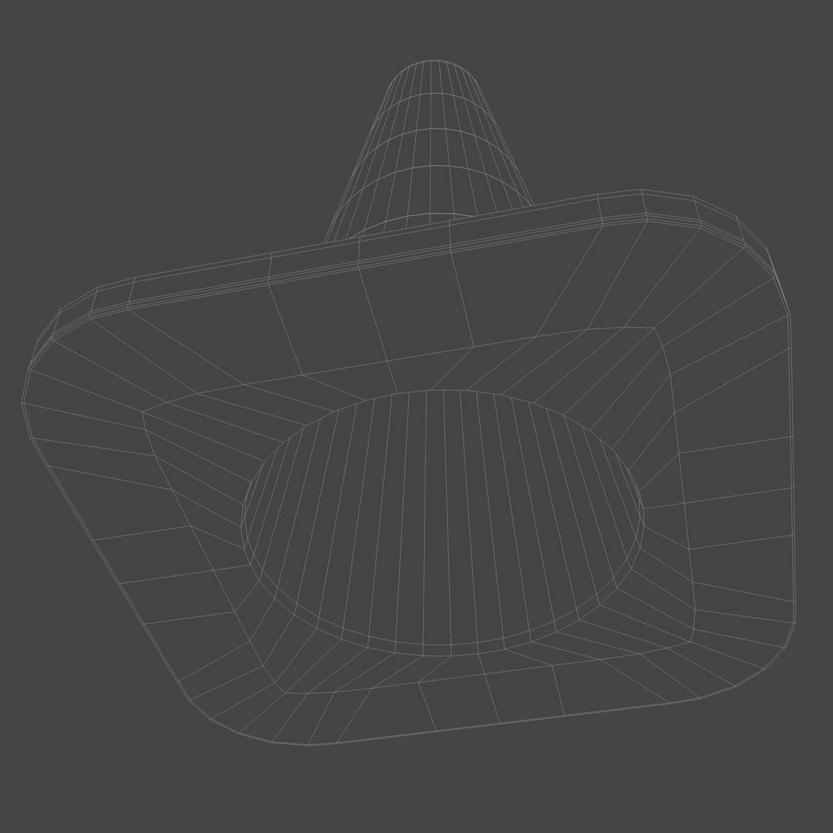 Traffic Cone 3D model_11