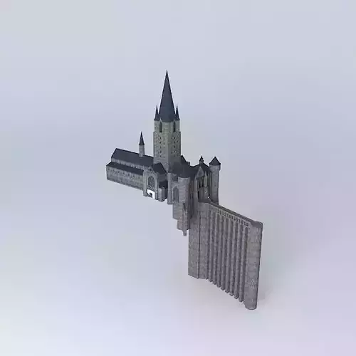 Stone Bridge and central Free 3D model