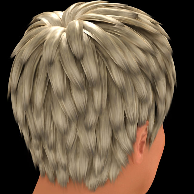 Sharon Stone Hair 3D model_4