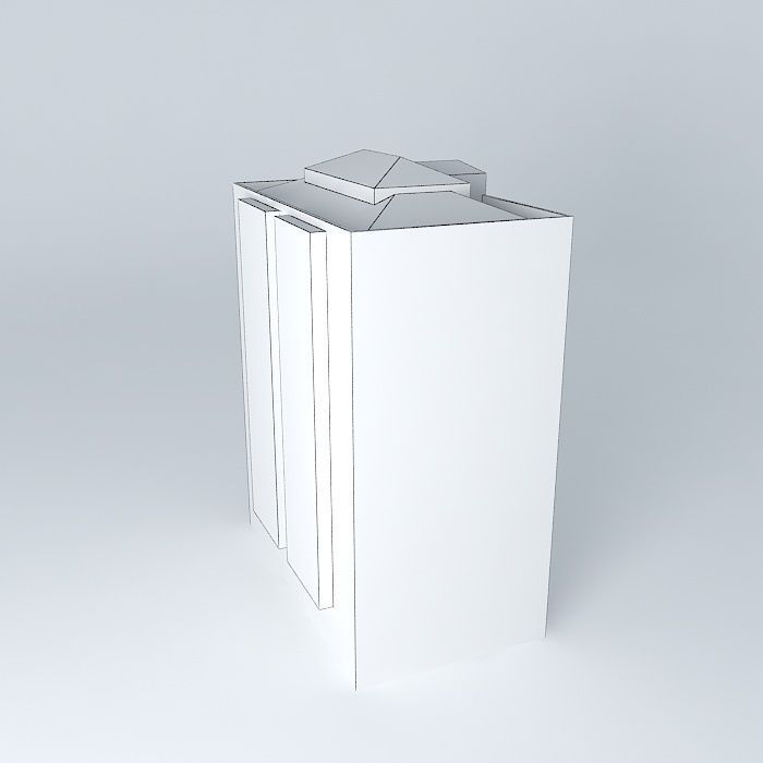 Building 3 C de la Vía Free 3D model_4