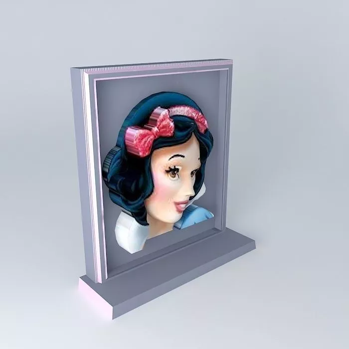 SNOW WHITE 3D Sculpture Free 3D model