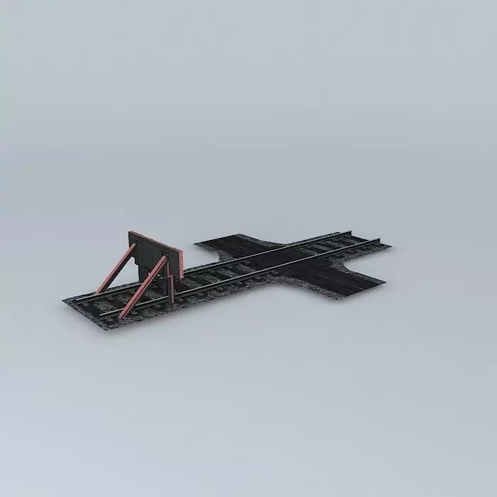 Eco Rail Dirty Yard Walkover Buffer Old Steam Days Free 3D model