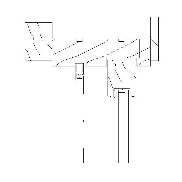 Wood Sliding Window-Jamb-Section Free 3D model