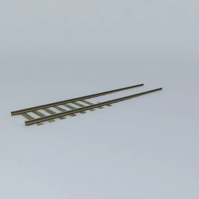 Eco Rail USA Track Old Steam Days Free 3D model