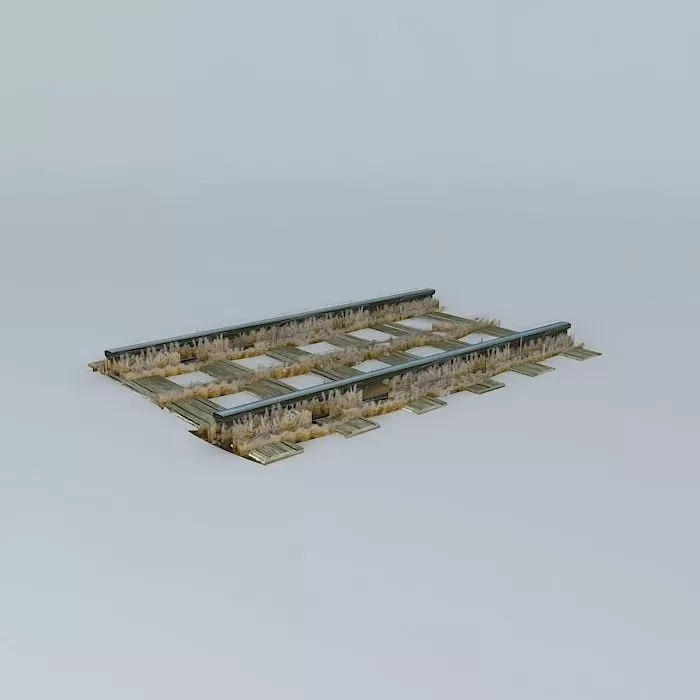 Eco Rail Real Dead GrassTrack Old Steam Days Free 3D model
