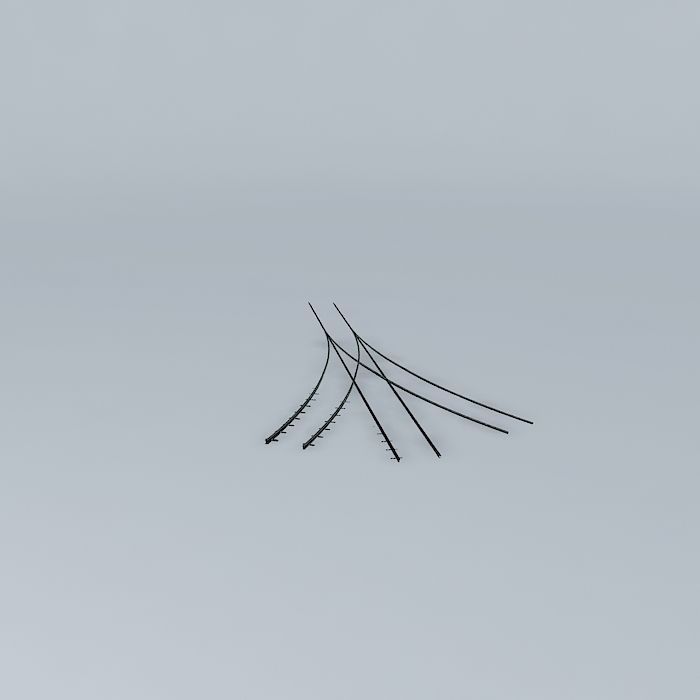 Eco Rail Dirty Yard Tri Point Old Steam Days Free 3D model_2