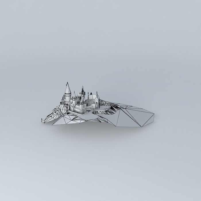 Hogwarts School of Witchcraft and Wizardry Free 3D model_4
