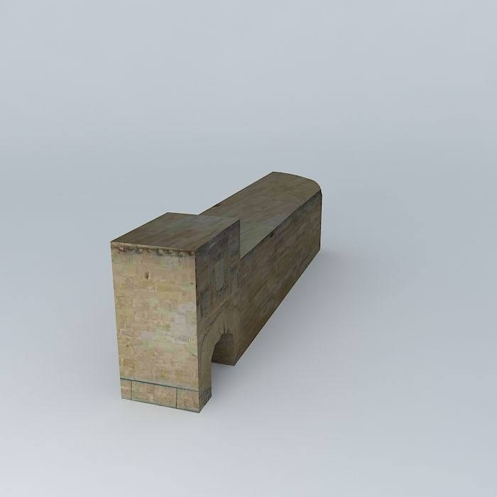 Wall Revellín Free 3D model_1