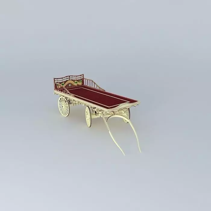 Burton Flatbed Tinker's Wagon Free 3D model