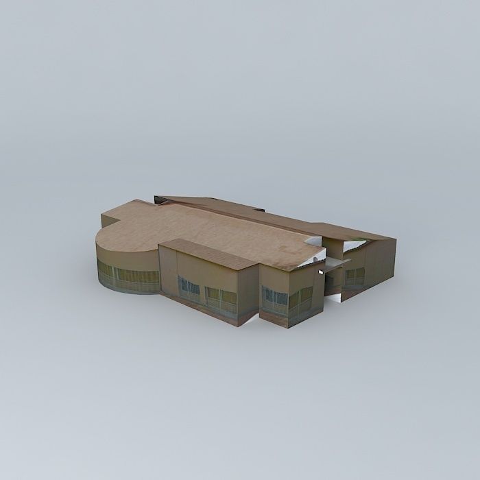 Pensioner Home Free 3D model_2
