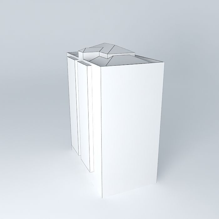 Building 4 C de la Vía Free 3D model_3