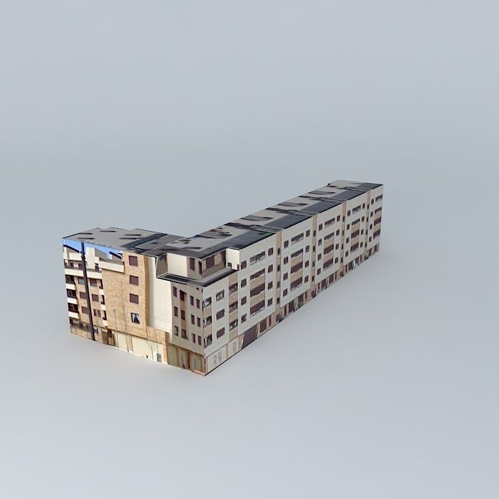 Building on Avenida de la Sierra Logroño Free 3D model_1