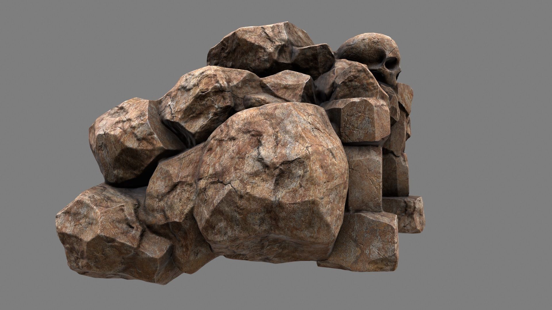 Skull Cave 3D model_7