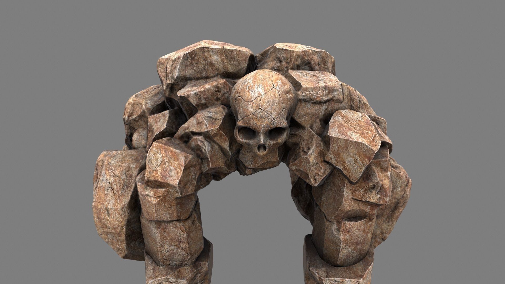Skull Cave 3D model_11