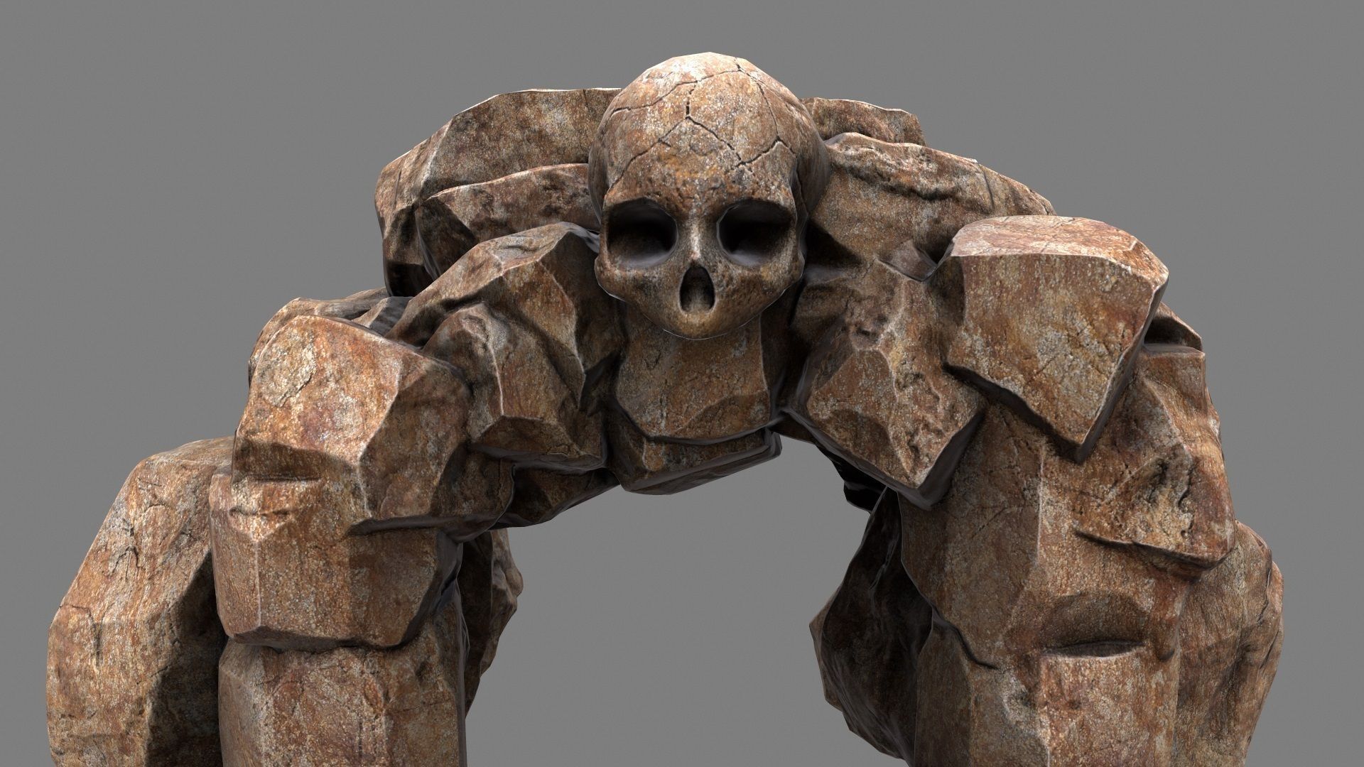 Skull Cave 3D model_15