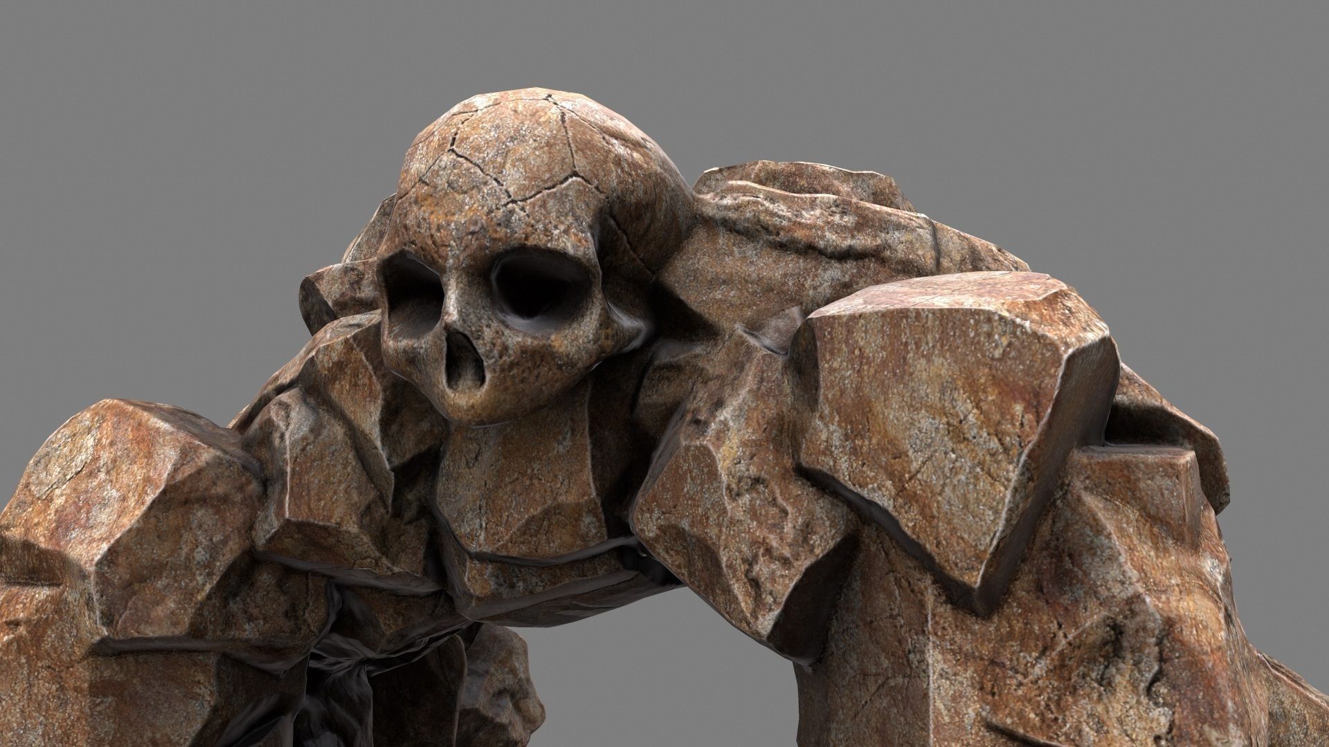 Skull Cave 3D model_13