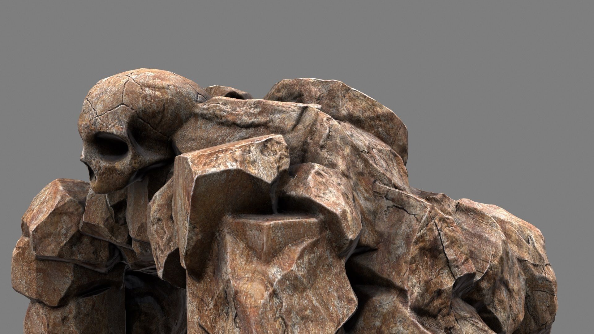 Skull Cave 3D model_16