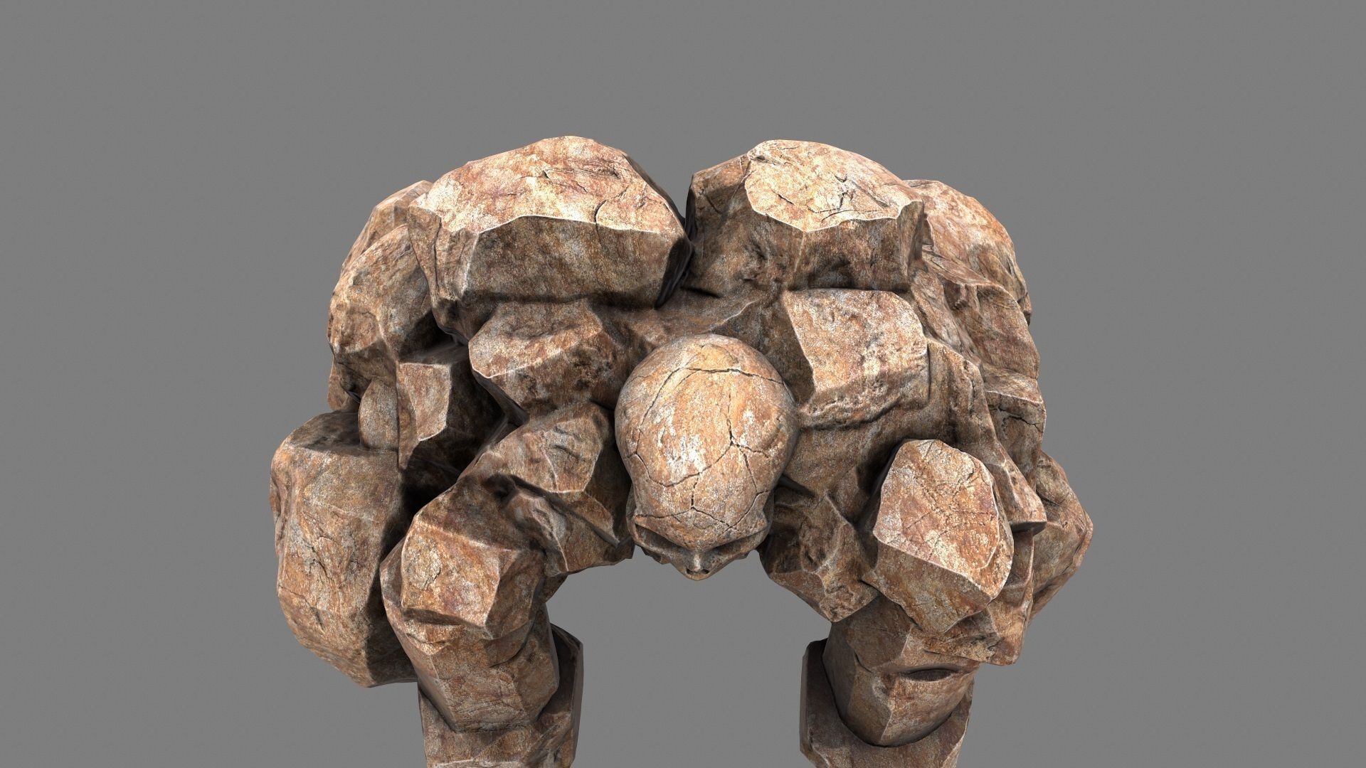 Skull Cave 3D model_12