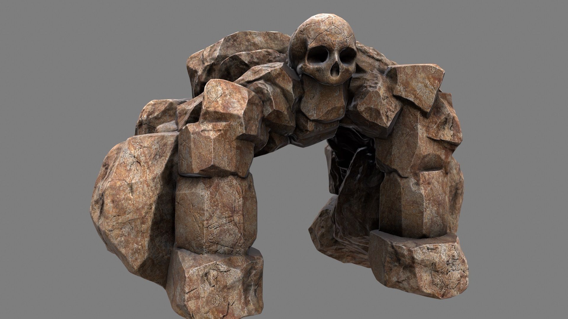 Skull Cave 3D model_1