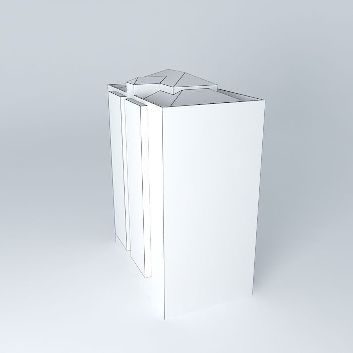 Building 2 C  de la Vía Free 3D model_3