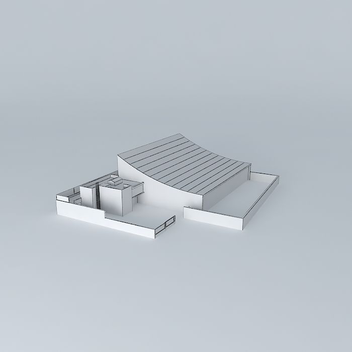 Indoor pool University of Murcia Free 3D model_3