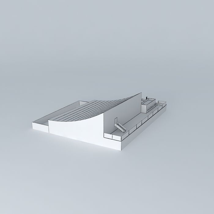 Indoor pool University of Murcia Free 3D model_4