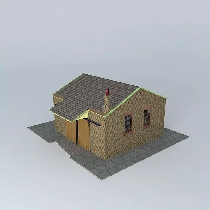Eco Rail Yard Storage Shed Dummy! Old Steam Days Free 3D model