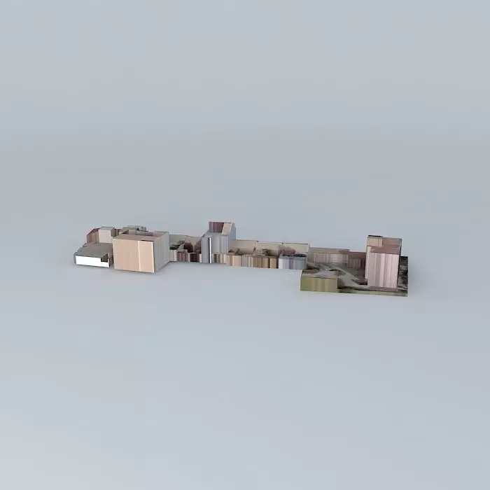 Former barracks of the Civil Guard Free 3D model