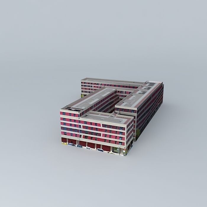 Building on Paseo del Prior Free 3D model_1