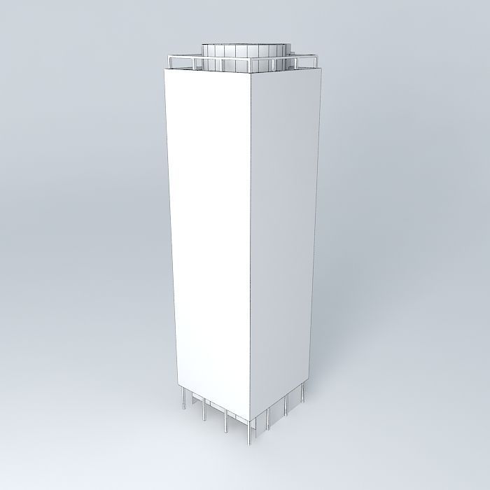 North Tower Free 3D model_3