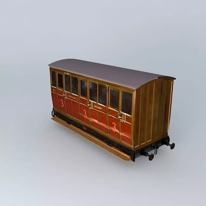 Eco Rail N/Gauge TALYLLYN 3rd Class UPDATED! Old Steam Days Free 3D model