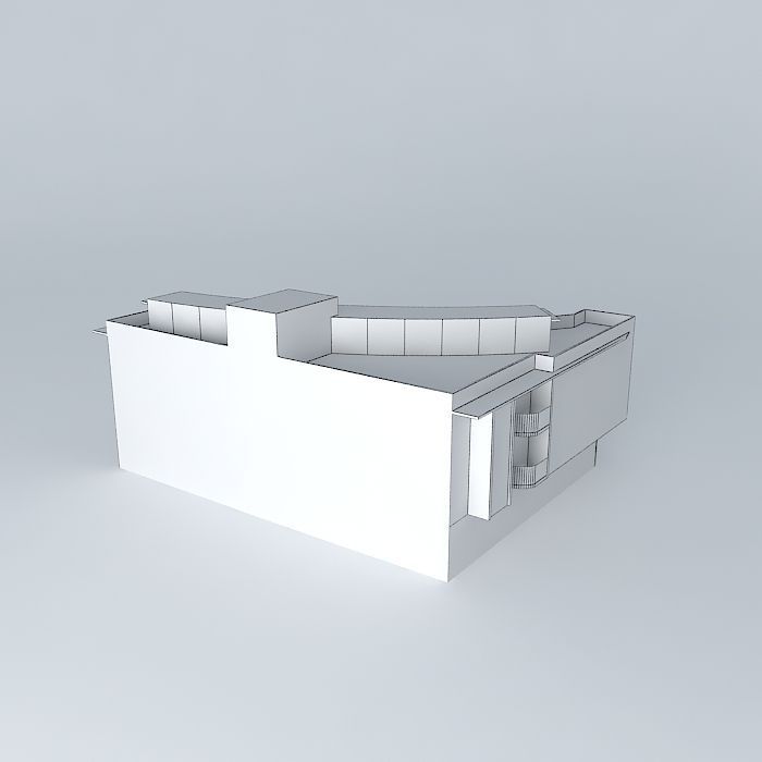 Post Office Building C  Jose Mendez Ruiz Free 3D model_4