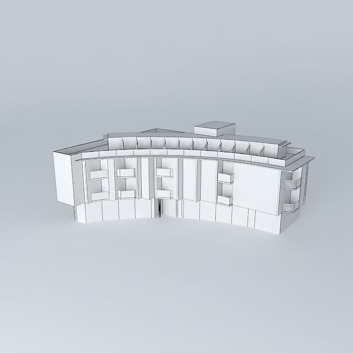 Post Office Building C  Jose Mendez Ruiz Free 3D model_3