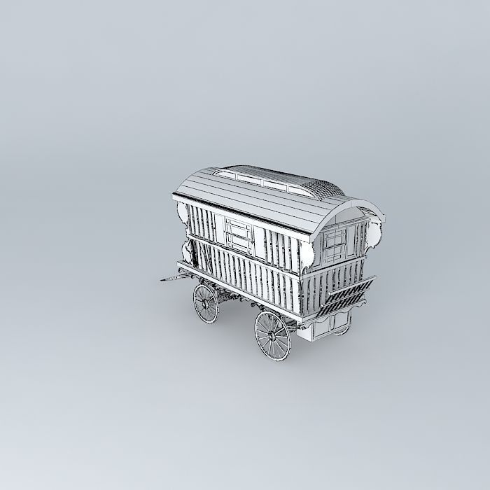 Burton SHOWMANS Wagon Amended Free 3D model_4
