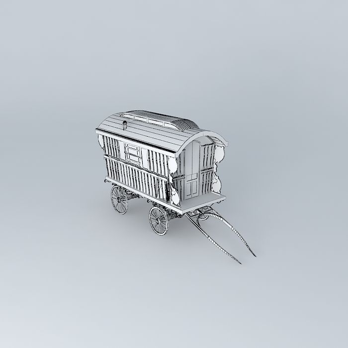 Burton SHOWMANS Wagon Amended Free 3D model_3