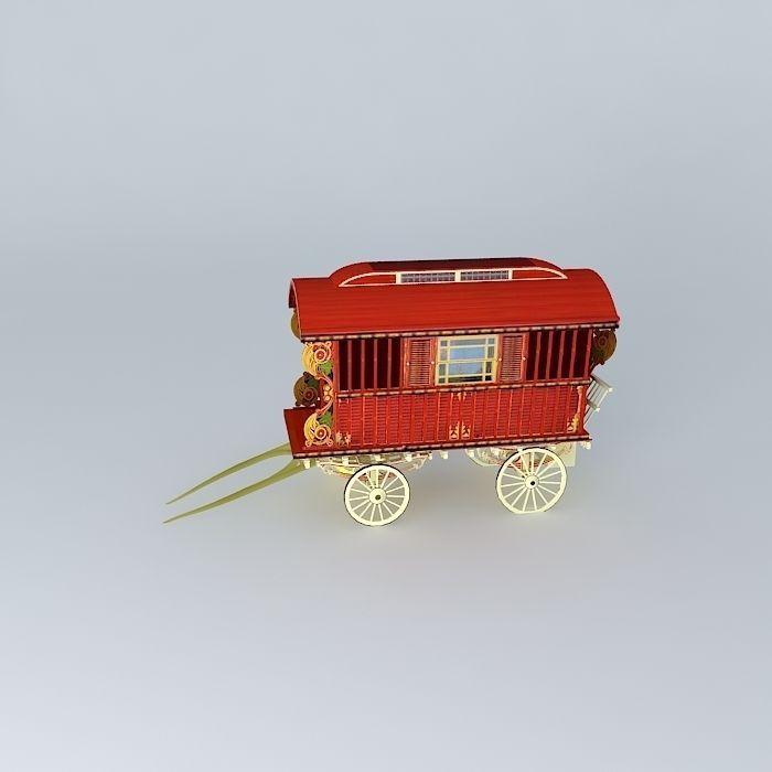Burton SHOWMANS Wagon Amended Free 3D model_2