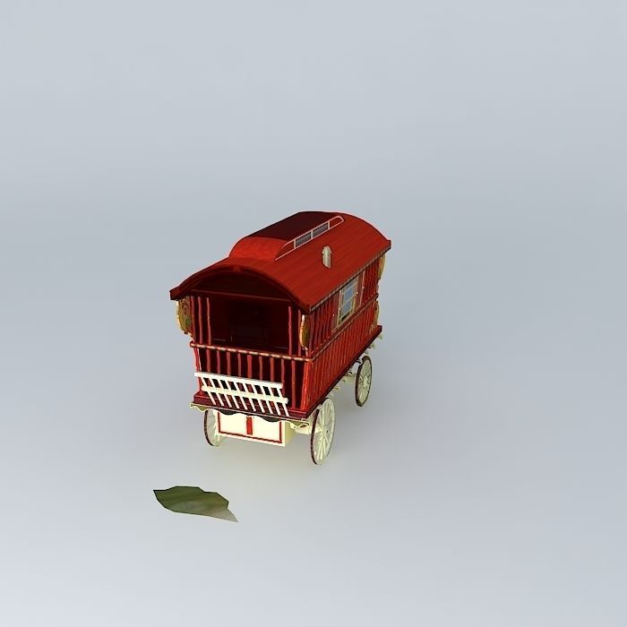Burton SHOWMANS Wagon Amended Free 3D model_1