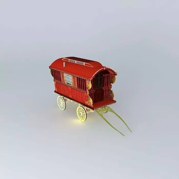 Burton SHOWMANS Wagon Amended Free 3D model_0