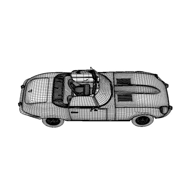 Jaguar E-Type 3D model_4
