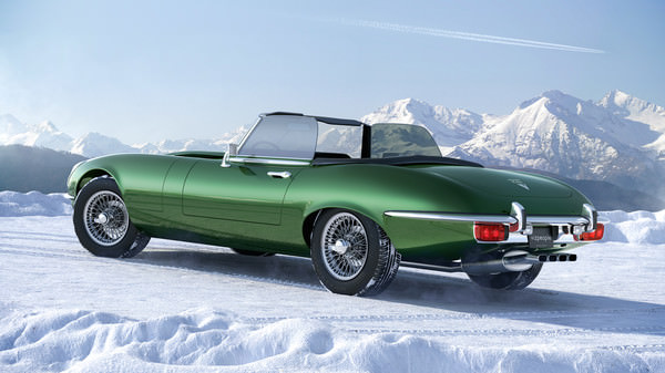 Jaguar E-Type 3D model_1
