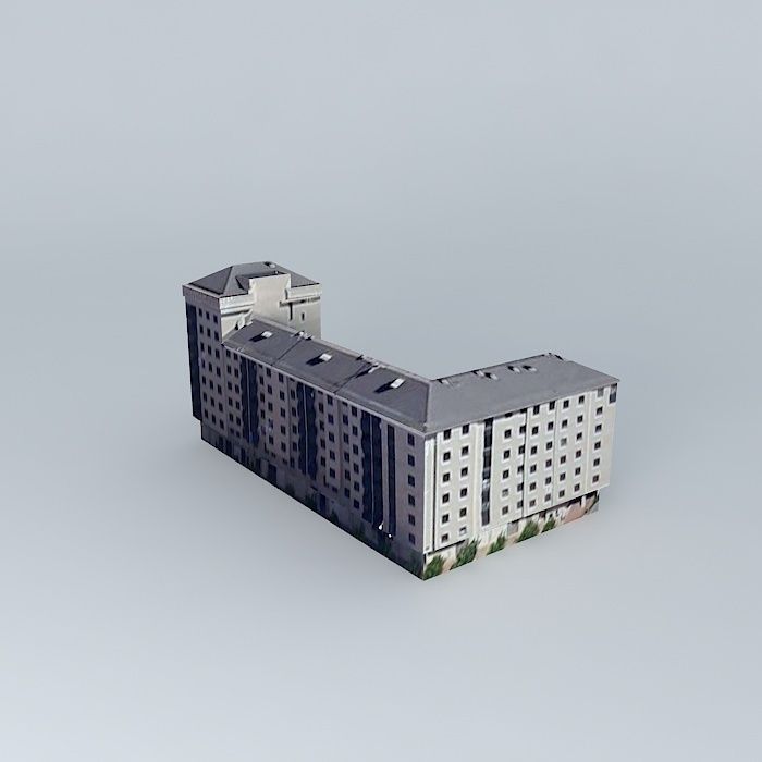 Building C  Francisco de Quevedo 2 Free 3D model_1