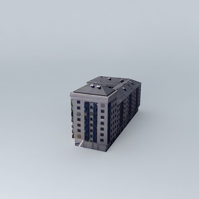 Building C  Francisco de Quevedo 2 Free 3D model_2