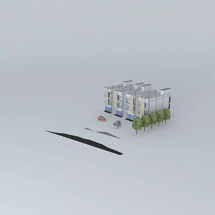 Buildings 3 FL Free 3D model_0