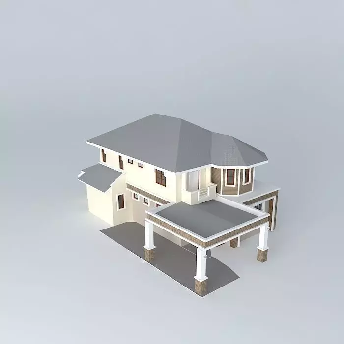 House 2 FL P209 Free 3D model