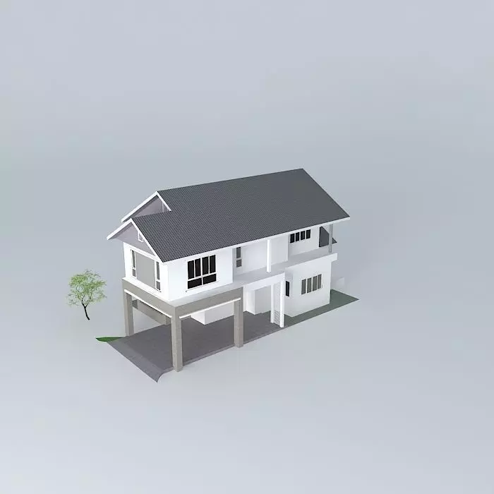 House 2 FL P205 Free 3D model