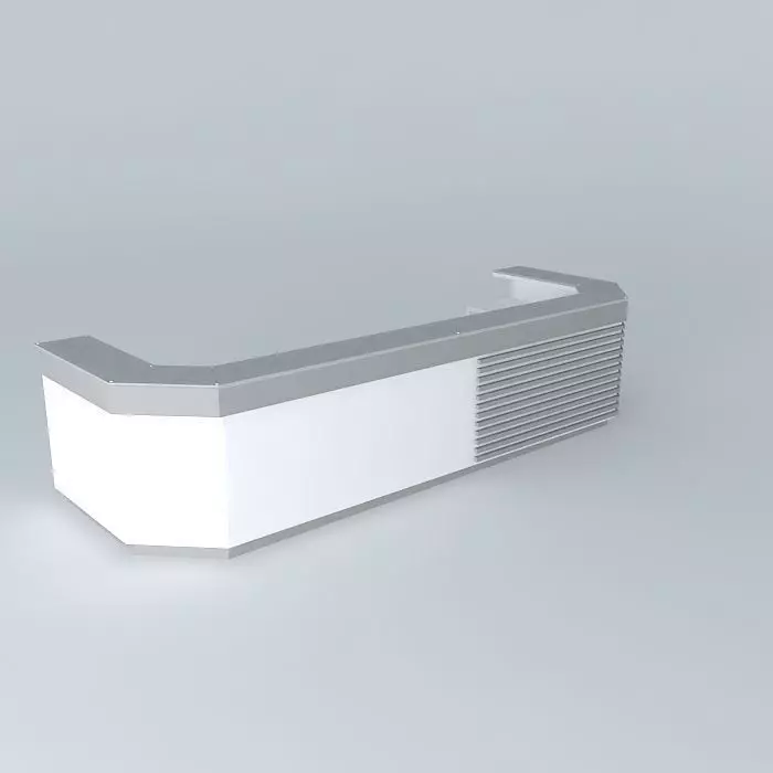 Front desk Free 3D model_0