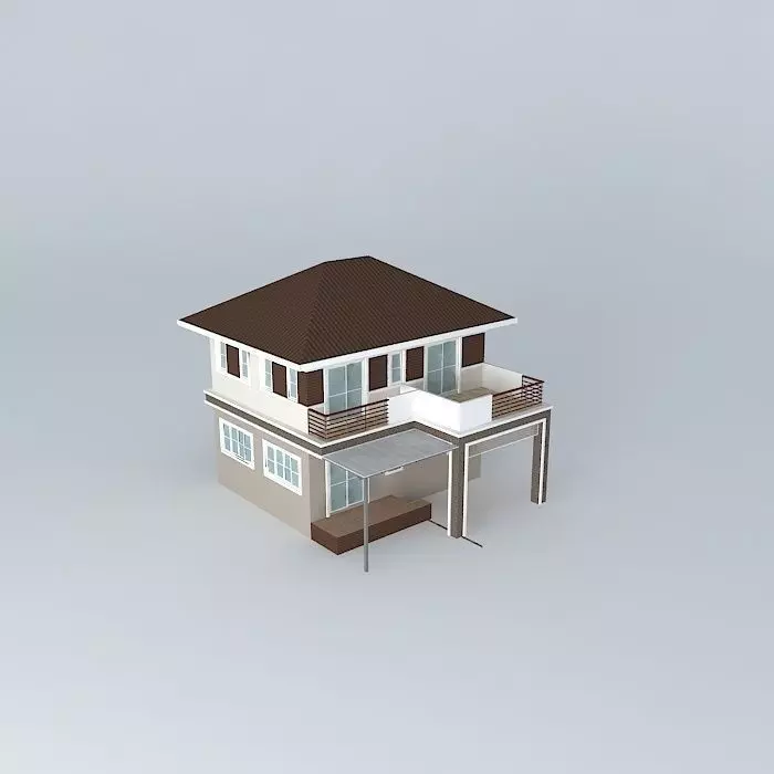 House 2 FL P202 Free 3D model