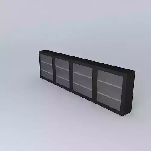 cabinet bookcase with glass doors