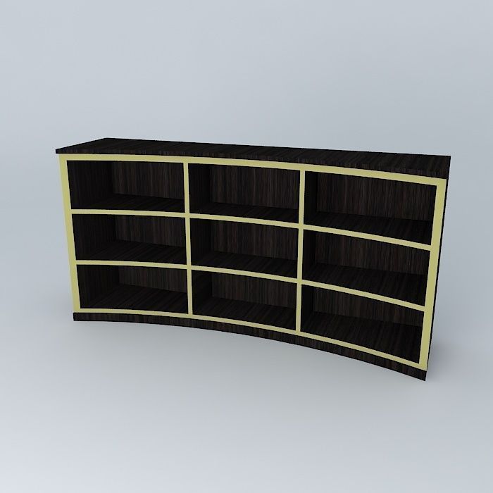 cabinet with arc Free 3D model_1