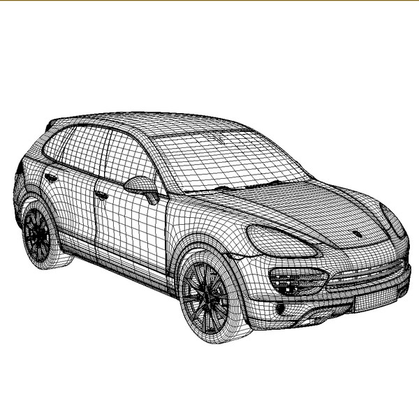 Porsche Cayenne 3D model_2